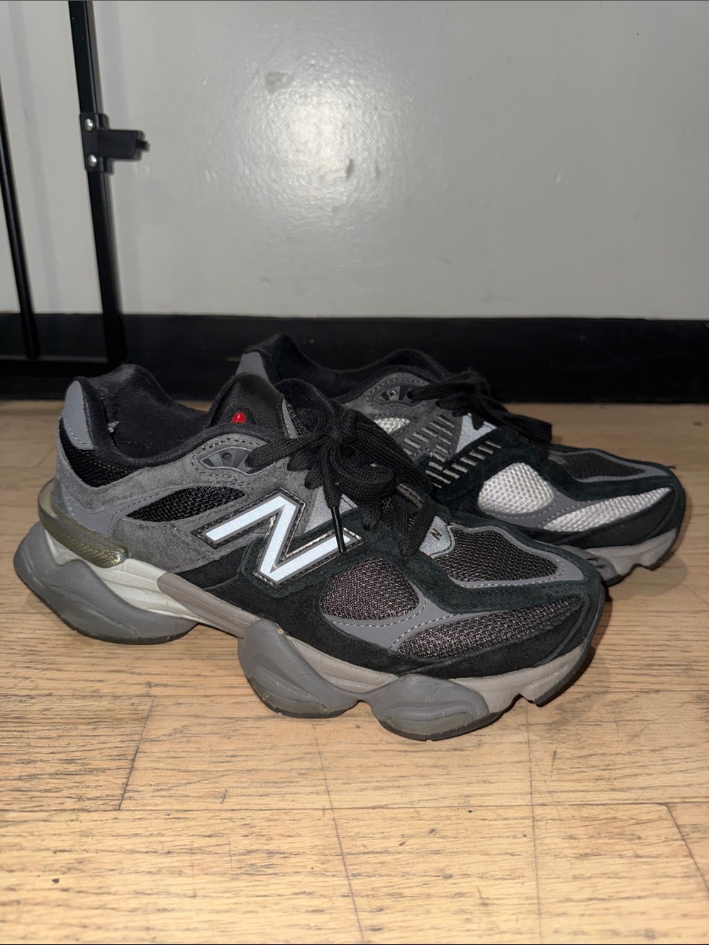 New Balance 9060 Men's Black and Gray Chunky Athletic Sneakers